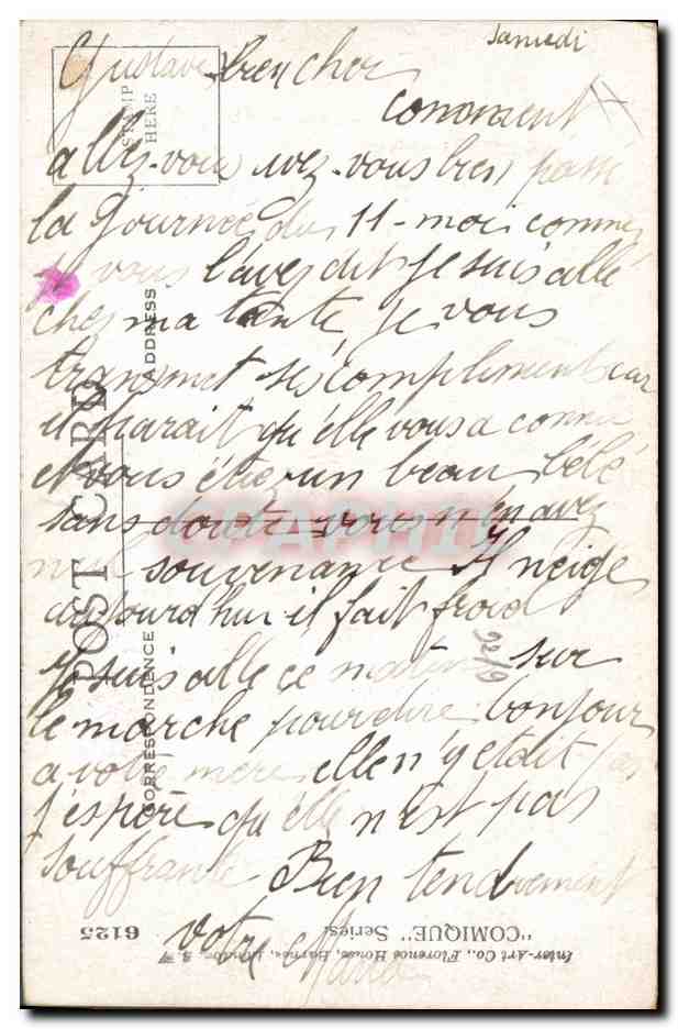 Enfant jouant de l'accordéon — London — éditeur Florentine Horne Co. — Verso
