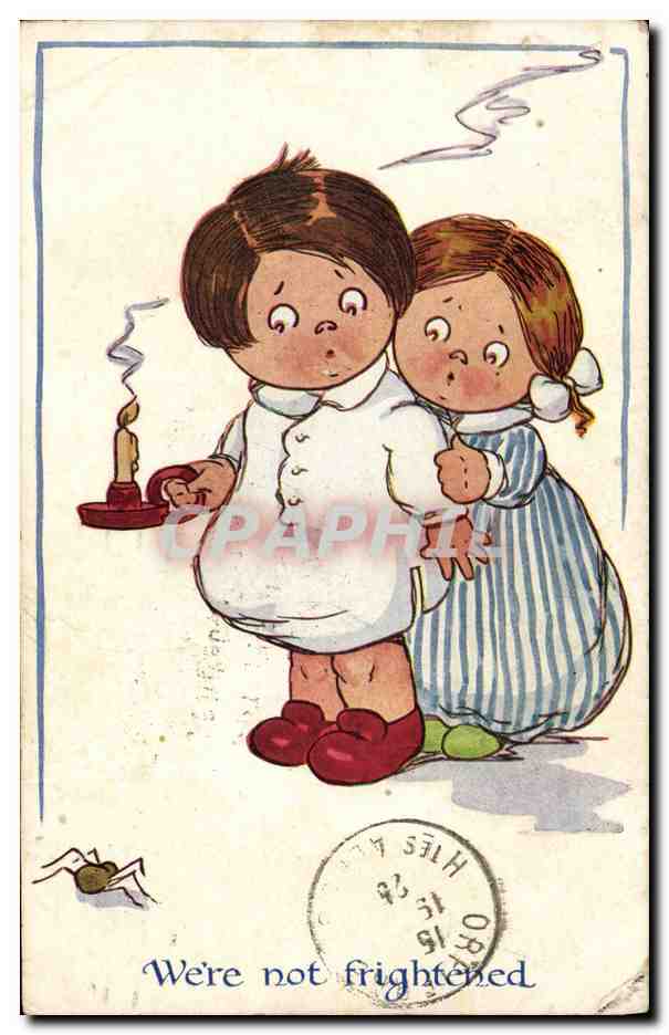 CPA Fantaisie Illustrateur Enfants Araignee 