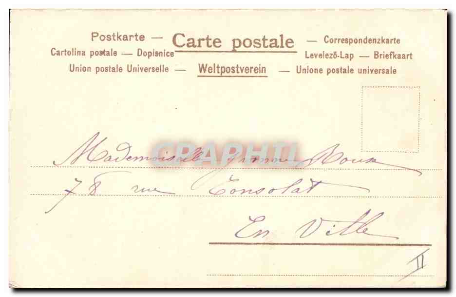 CPA Fantaisie Fleurs  — Rückseite