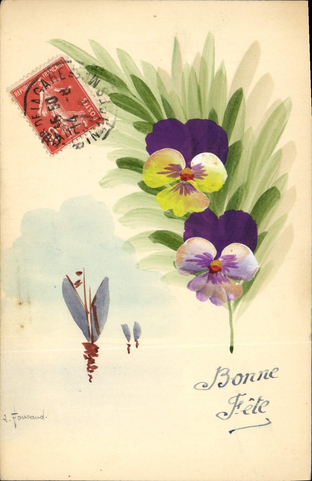CPA Fantaisie Fleurs 