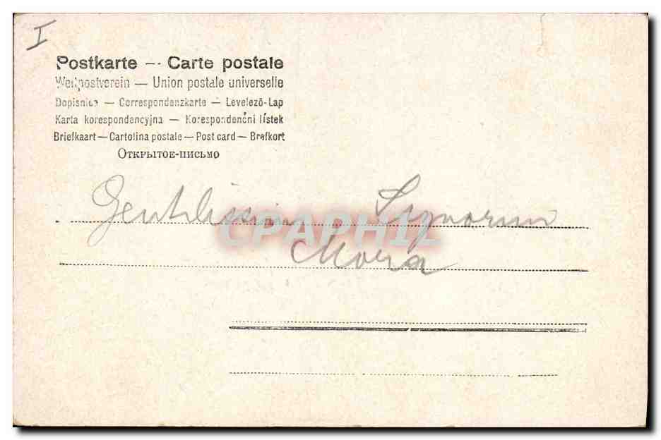 CPA Fantaisie Fleurs  — Rückseite