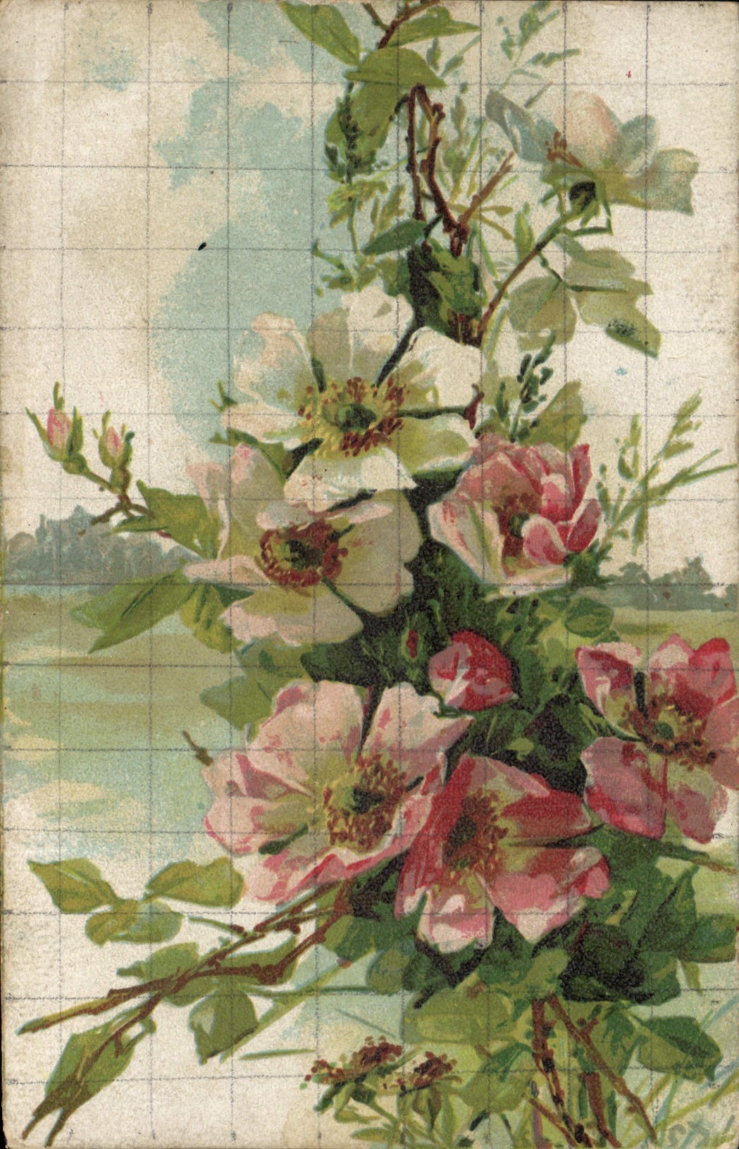 CPA Fantaisie Fleurs 