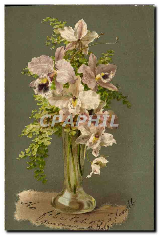 CPA Fantaisie Fleurs 