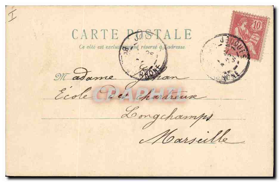 CPA Fantaisie Fleurs  — Rückseite
