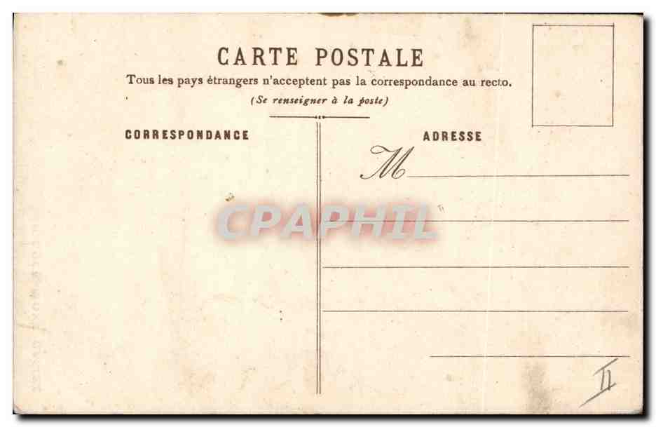 CPA Fantaisie Fleurs Chrystanthemes & Soucis Casiez Bourgeois — Rückseite