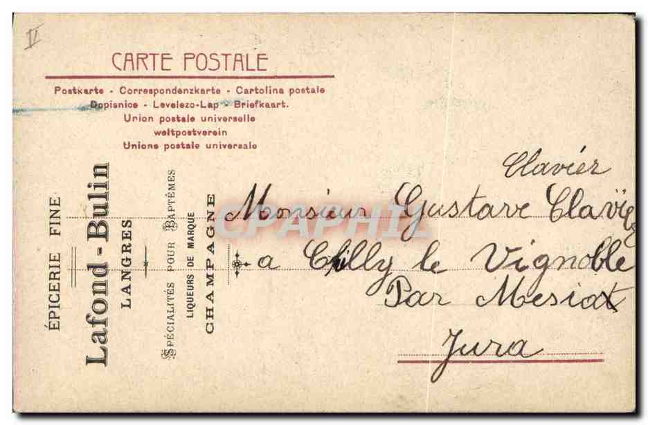CPA Fantaisie Fleurs  — Rückseite