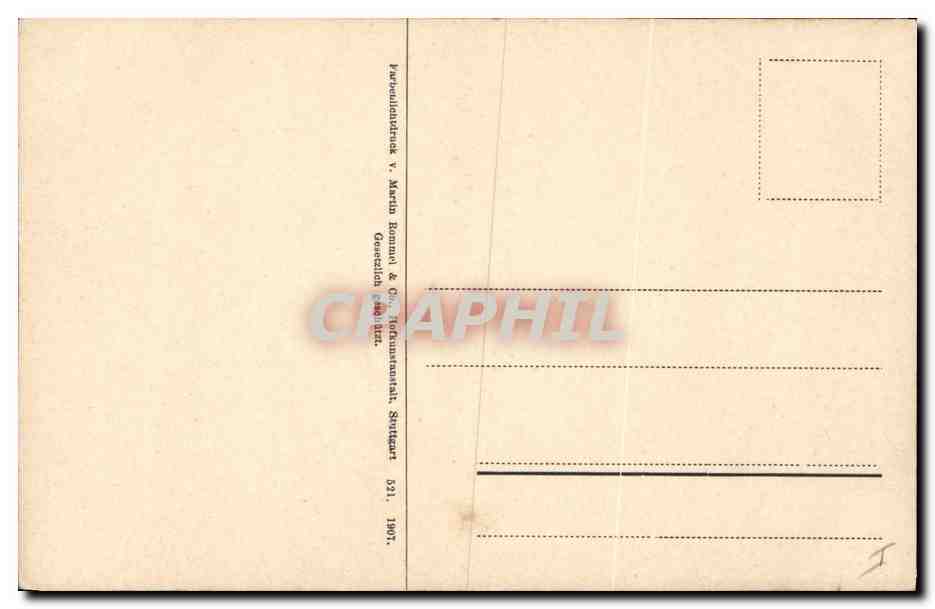 CPA Fantaisie Fleurs  — Back
