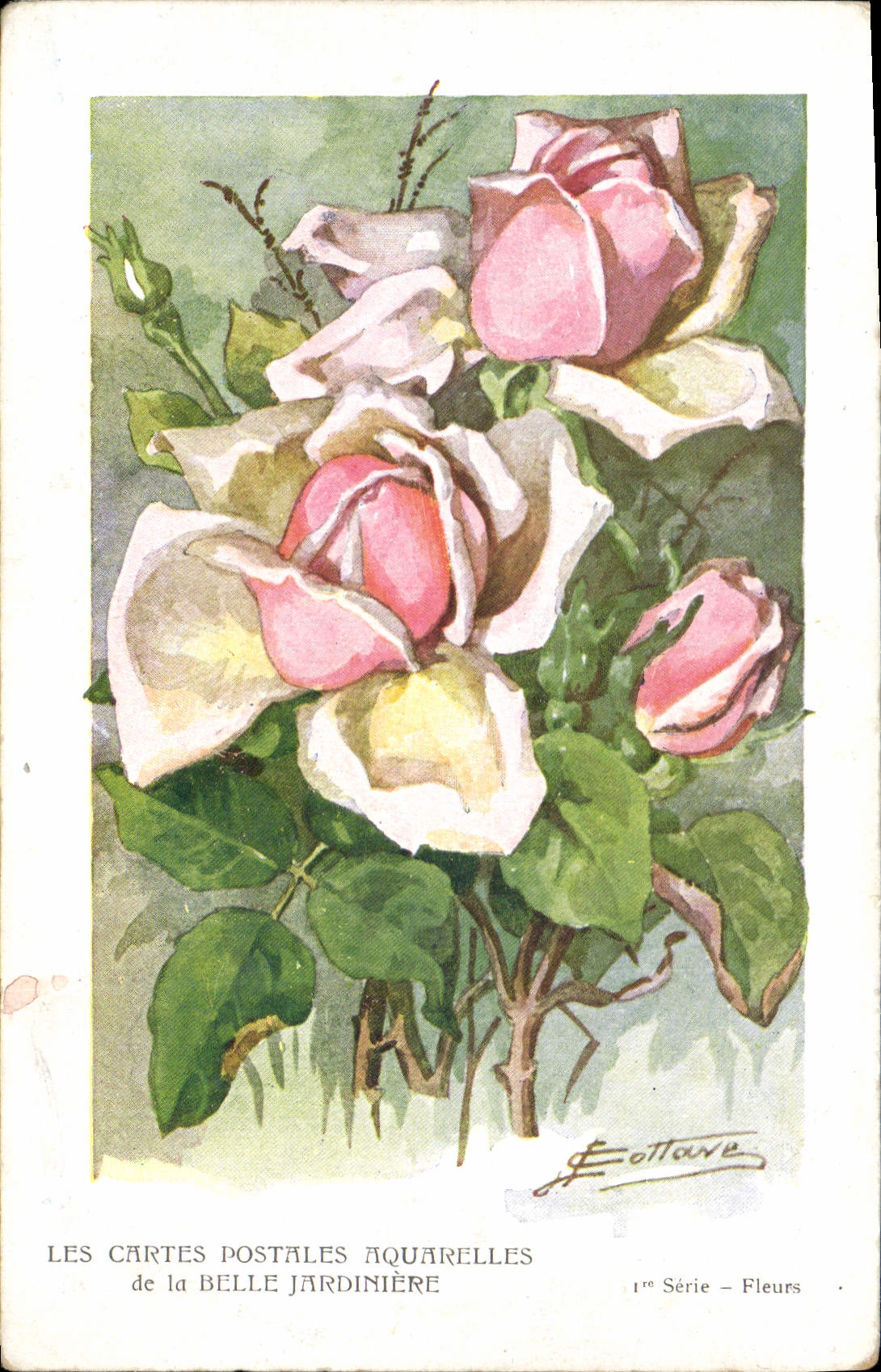 CPA Fantaisie Fleurs Belle Jardiniere 