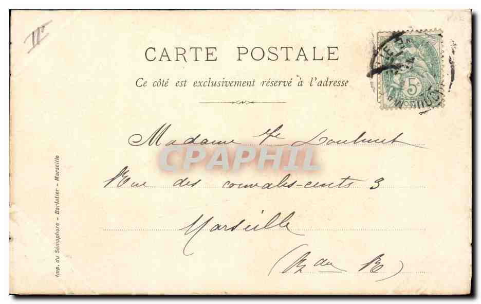 CPA Mlle Marie Delna de l'Opera et de l'Opera Comique  — Back