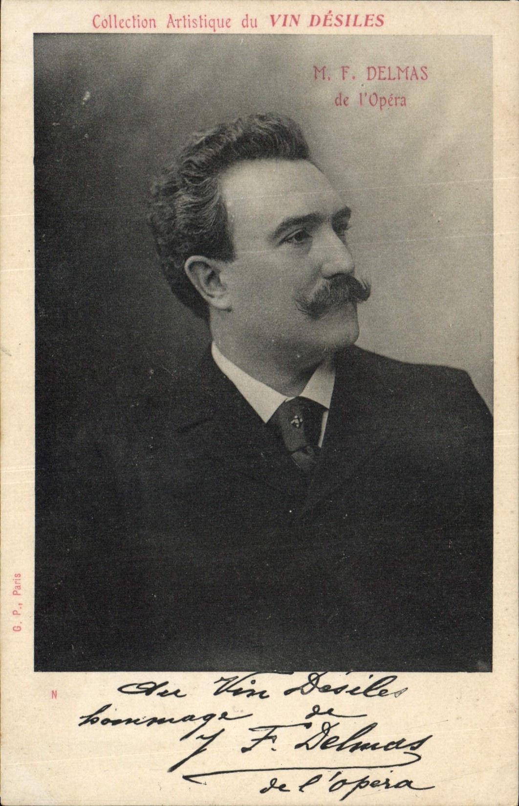 CPA M F Delmas de l'Opera Vin Desiles 
