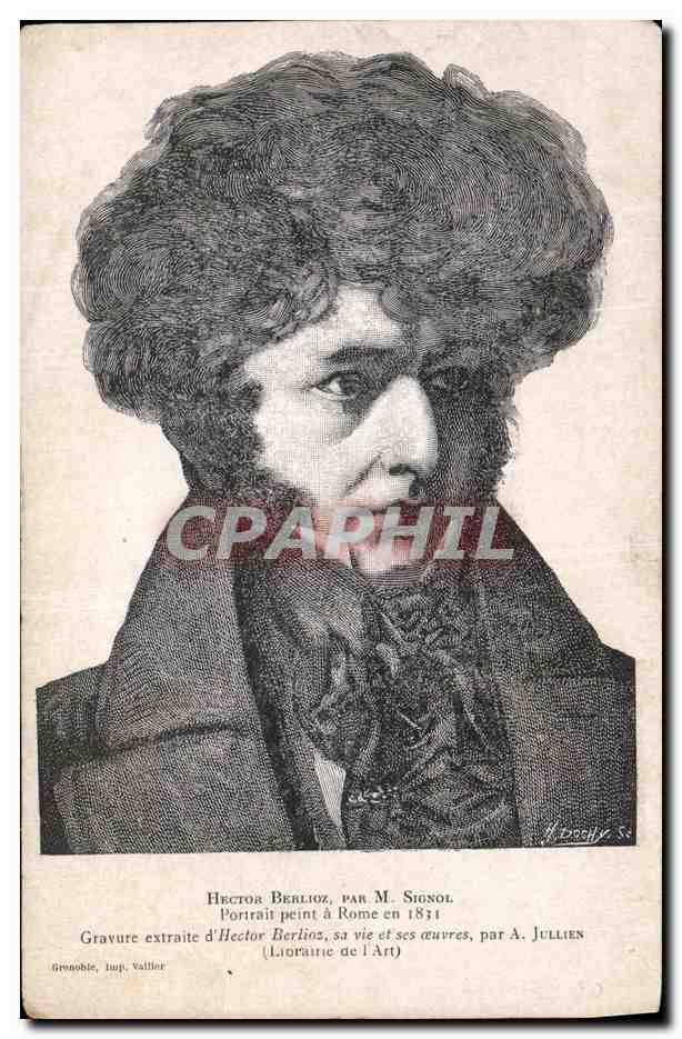 CPA Hector Berlioz par Signol Grenoble Centenaire Concours 1903 