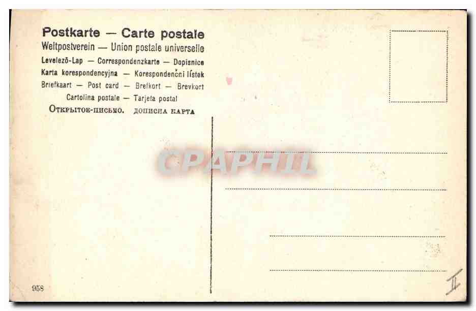 CPA Cochon Porc Enfant Trefles  — Rückseite