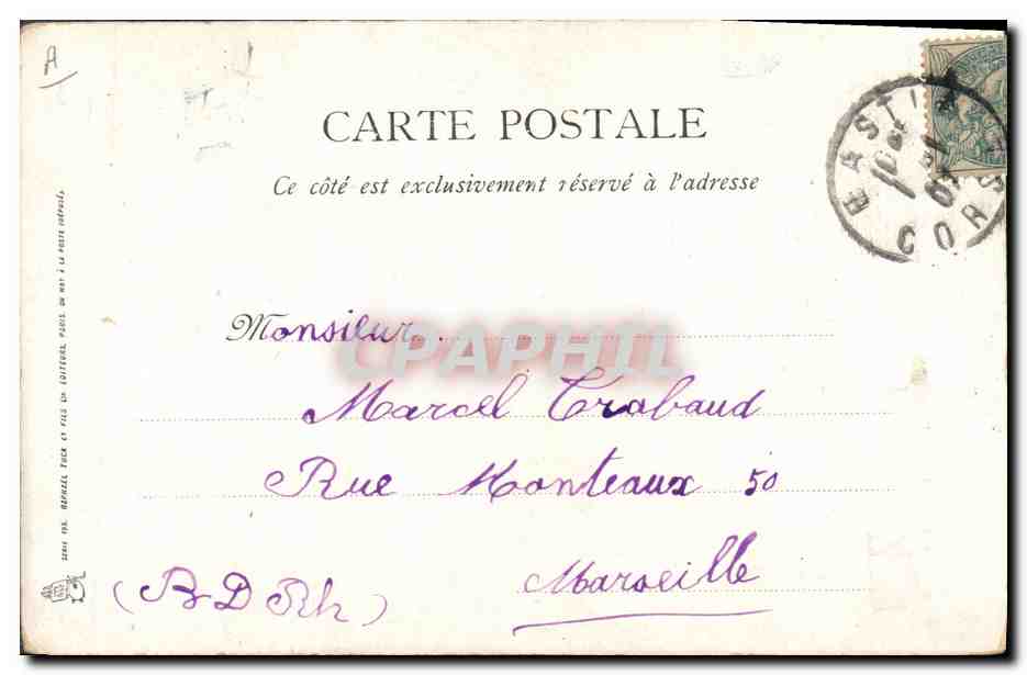 CPA Cochon Porc Enfant Bonne annee  — Rückseite