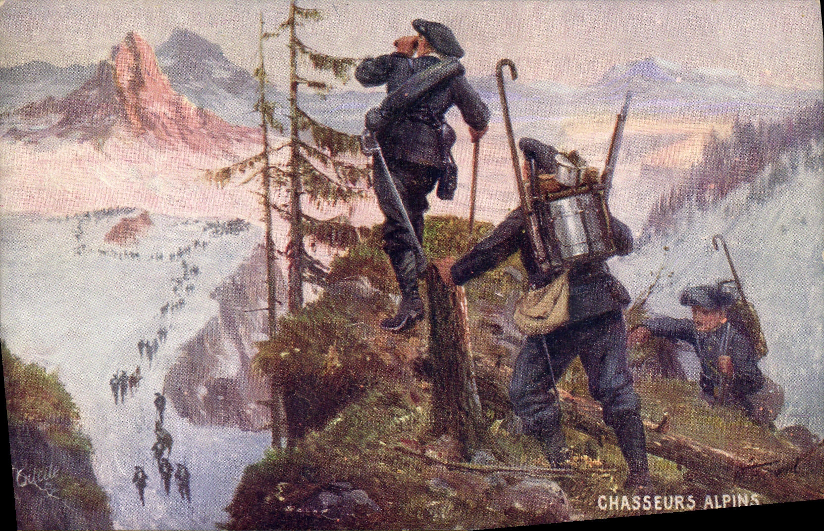 Chasseurs Alpins — Éditeur Tuck, Série 981