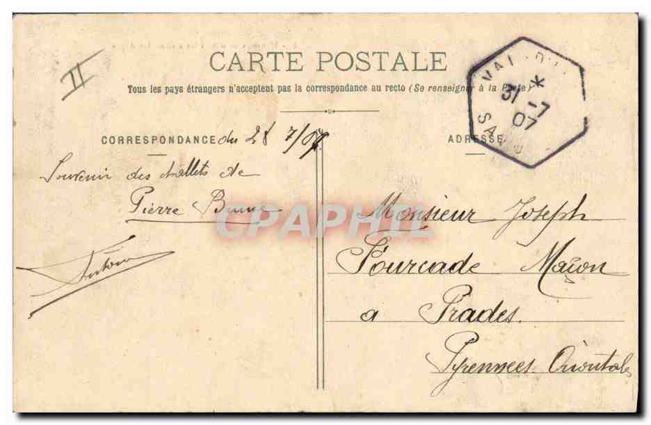 Manœuvres d'Artillerie dans les Alpes — 1778 — Éditeur Excelsior, n° 1778 — Reverso