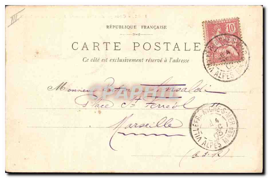 Groupe de Chasseurs Alpins dans les Alpes — Édition Giletta, NICE — n° 1501 — Reverso