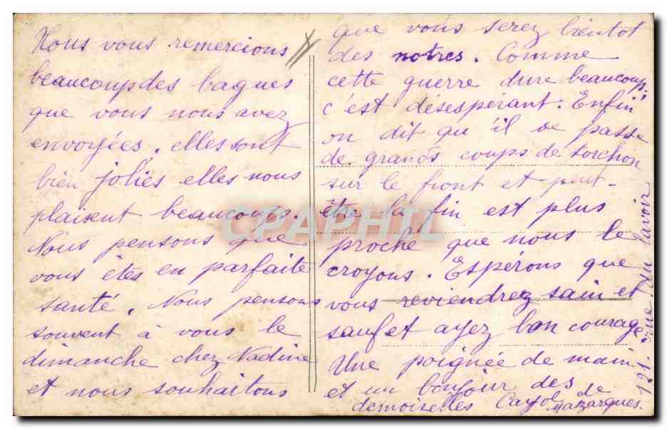 CPA Militaria Chasseurs Alpins L'Alpin  — Rückseite