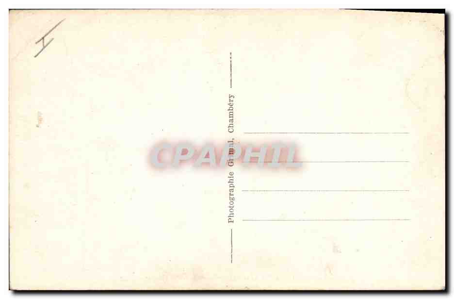 CPA Militaria Chasseurs Alpins Chambery Caserne Verlet Hanus  — Rückseite