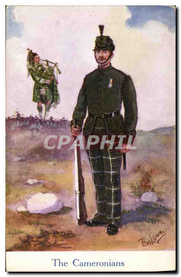 CPA Militaria The Cameronians 