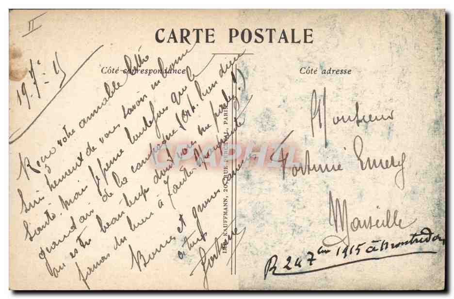 CPA Militaria L'assaut  — Rückseite