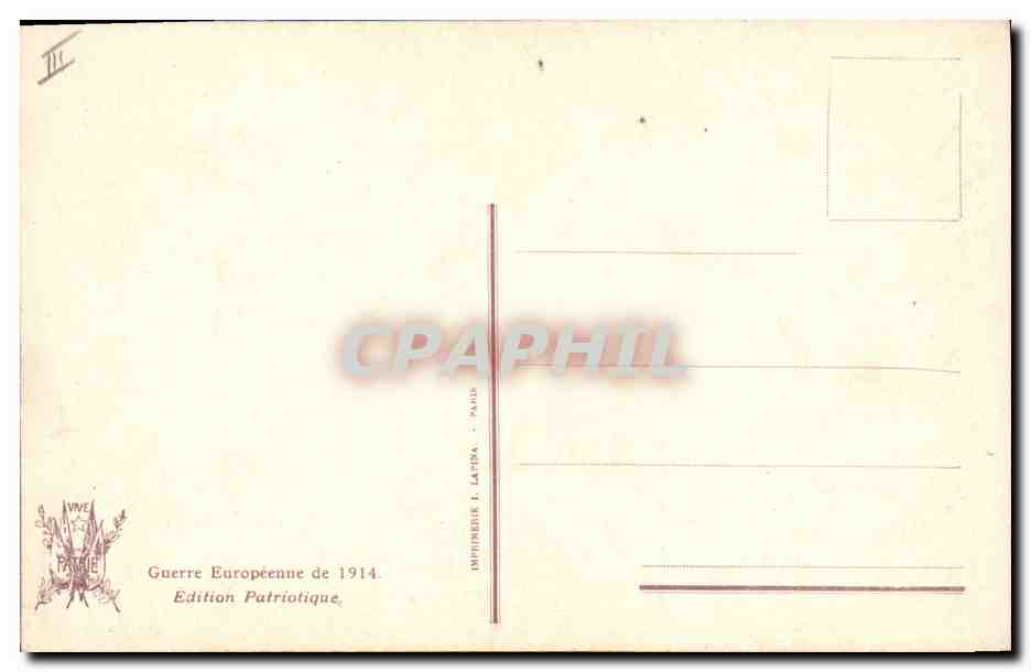 CPA Militaria Repos bien gagne Tinayre L'Illustration  — Rückseite
