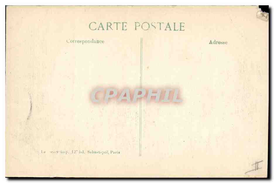 CPA Militaria Coppin 6eme Chasseurs portant un compte rendu  — Rückseite