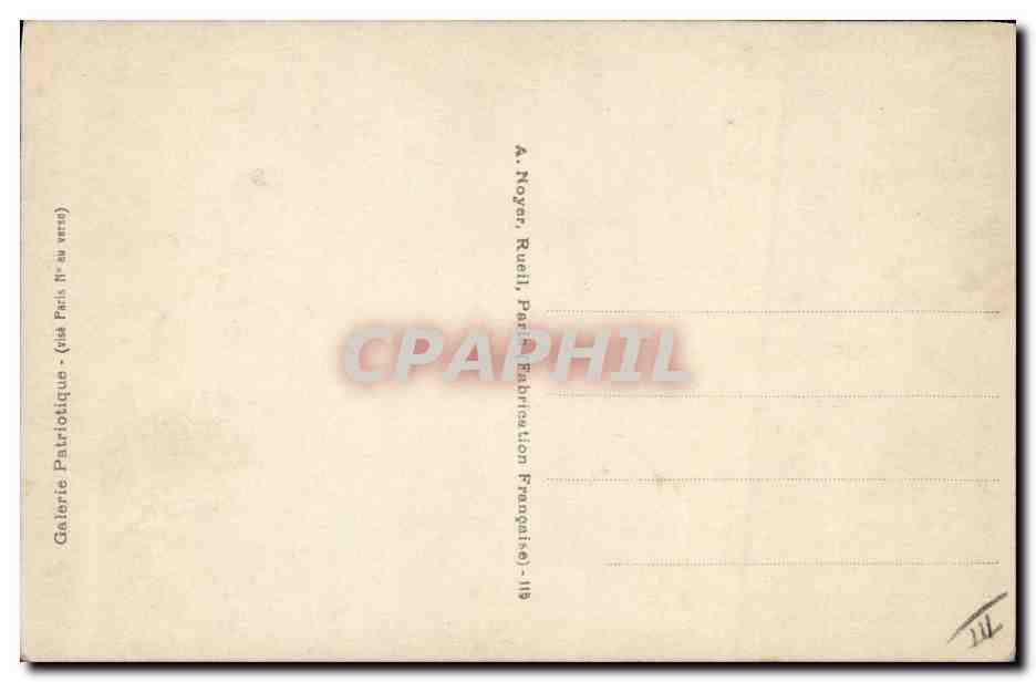 CPA Militaria Les orphelins Galland  — Rückseite
