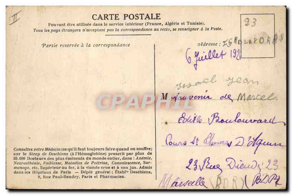 CPA Militaria Arras La cathedrale  — Rückseite