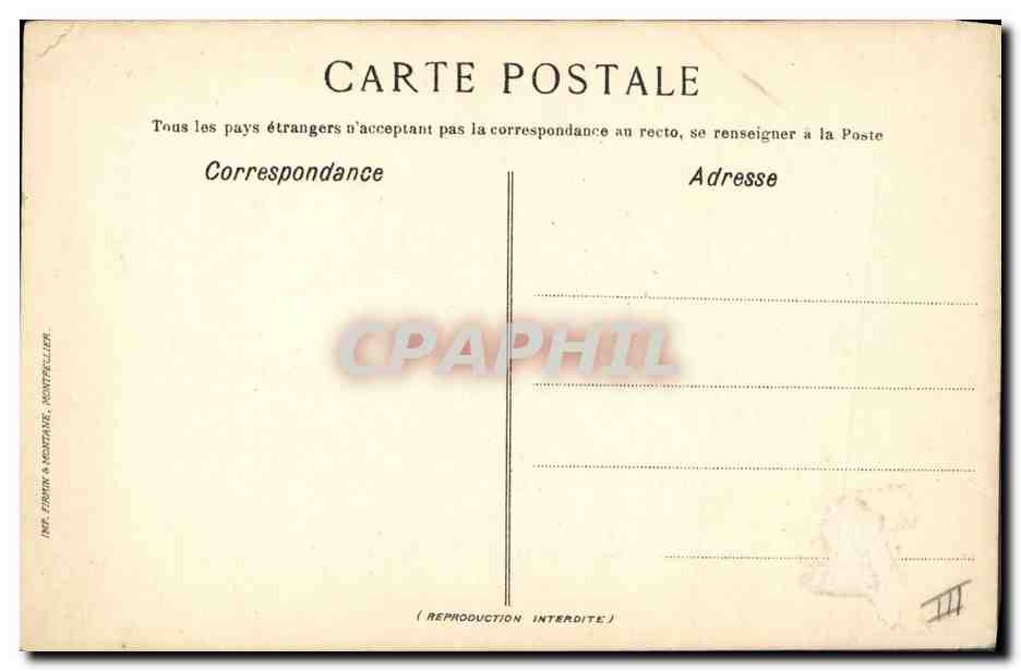 CPA Militaria Fleurs de France Henry de Casamajor  — Rückseite