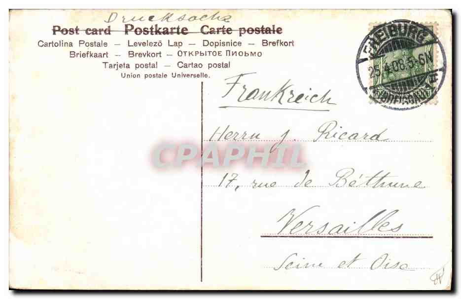 CPA Militaria  — Rückseite