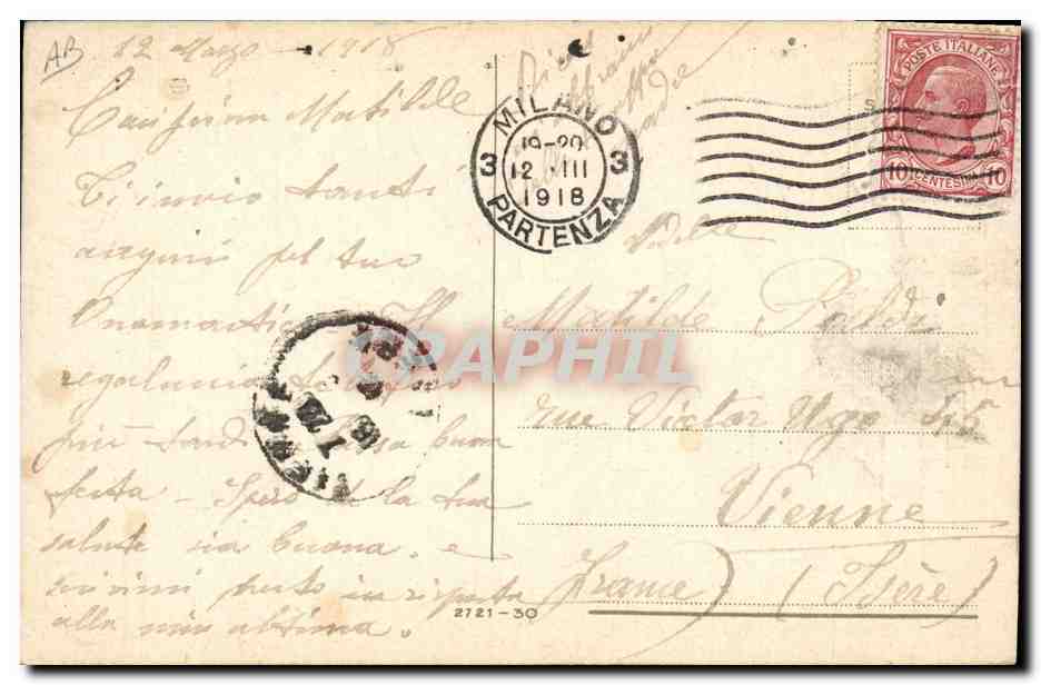 CPA Militaria Cavavalleggieri di Catania 22e  — Rückseite
