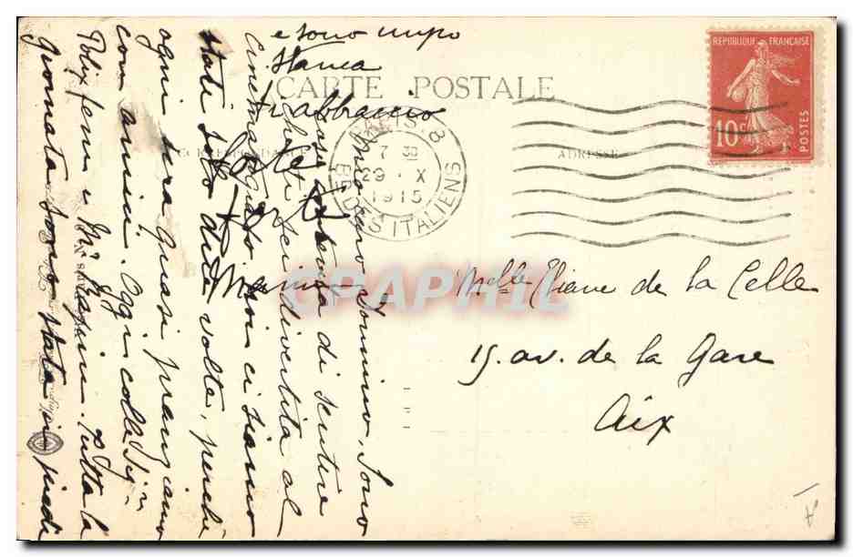 CPA Militaria Nos petits poilus Reconnaissance de cavalerie Lapin  — Rückseite