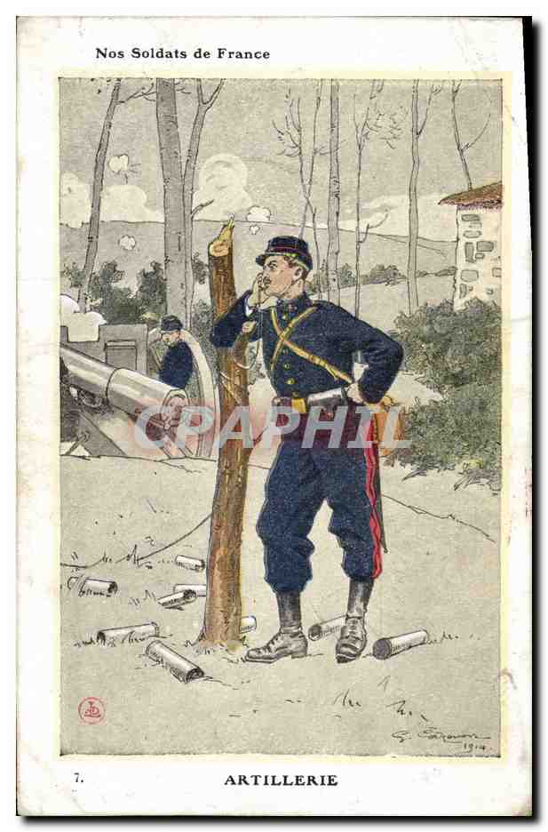 CPA Militaria Artillerie 