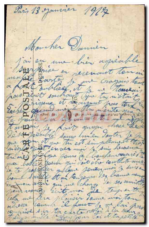 CPA Militaria Artillerie  — Rückseite