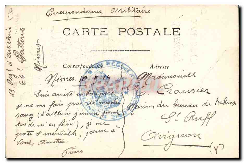 CPA Militaria Sus aux barbares Marianne  — Rückseite