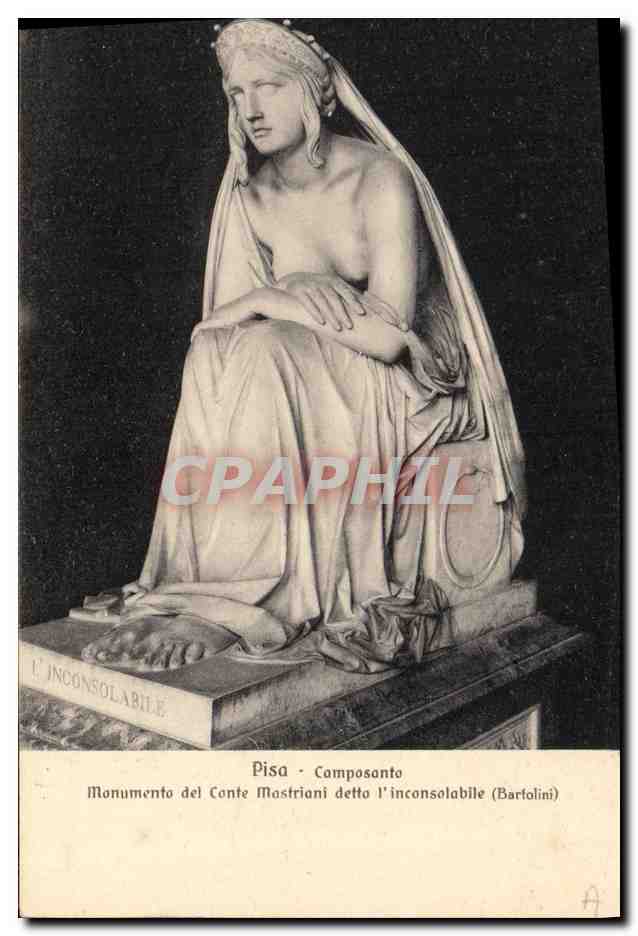 Pisa - Camposanto - Monumento del Conte Mostriani detto l'inconsolabile (Bartolini)