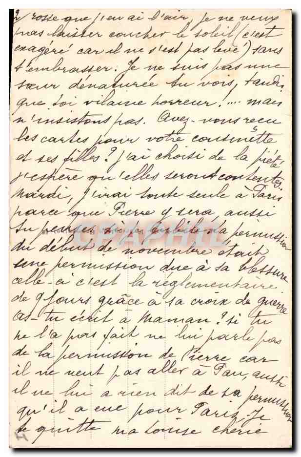 CPA Paris Musee du Luxembourg Riviere Les deux douleurs  — Verso