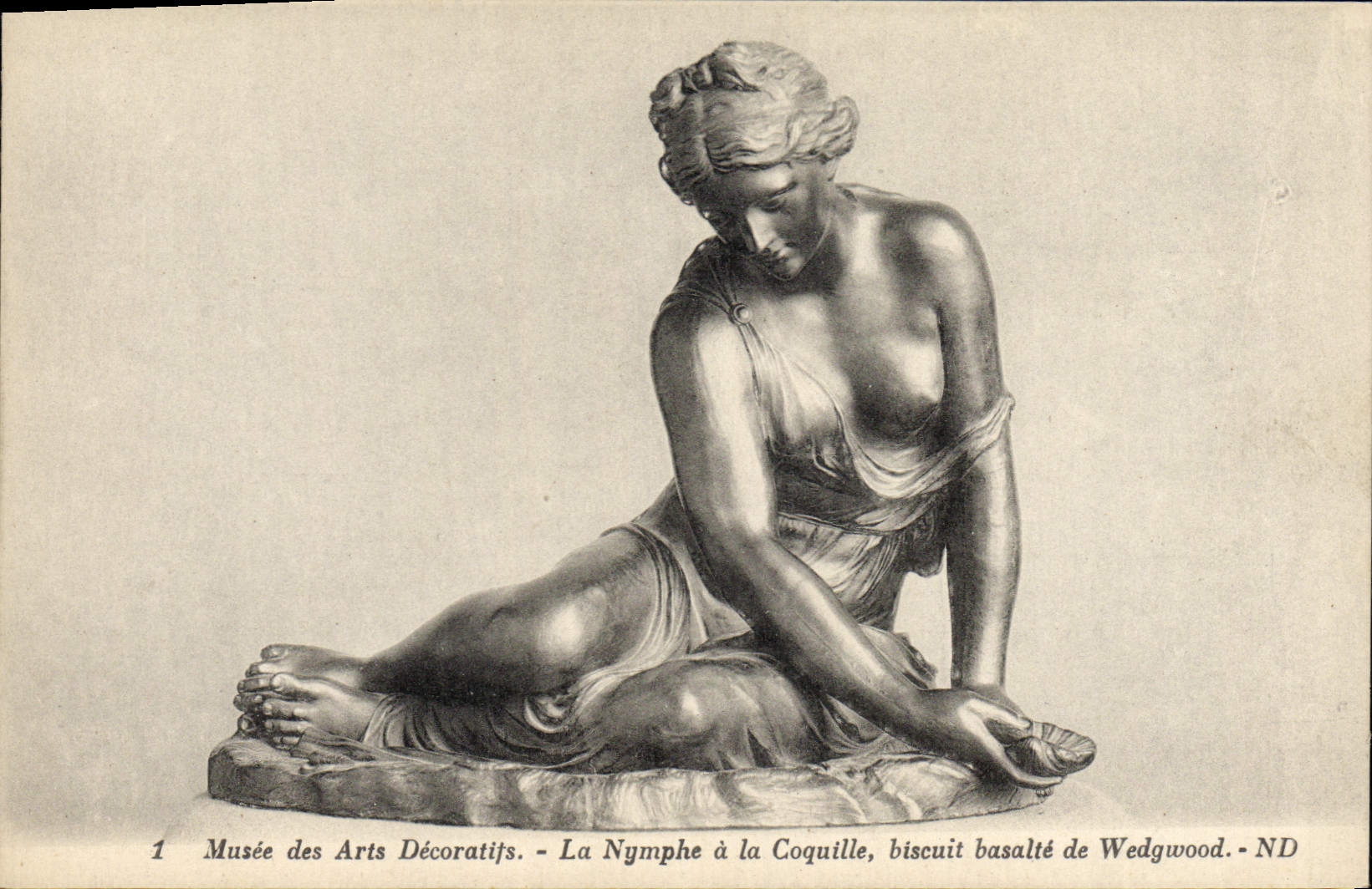 Musée des Arts Décoratifs — The Naiad with the Shell, Wedgwood basalt biscuit — ND