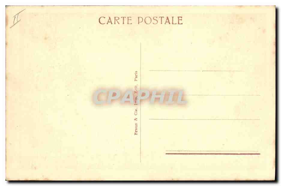 CPA Paris Musee du Luxembourg Houdon Buste de Washington  — Back