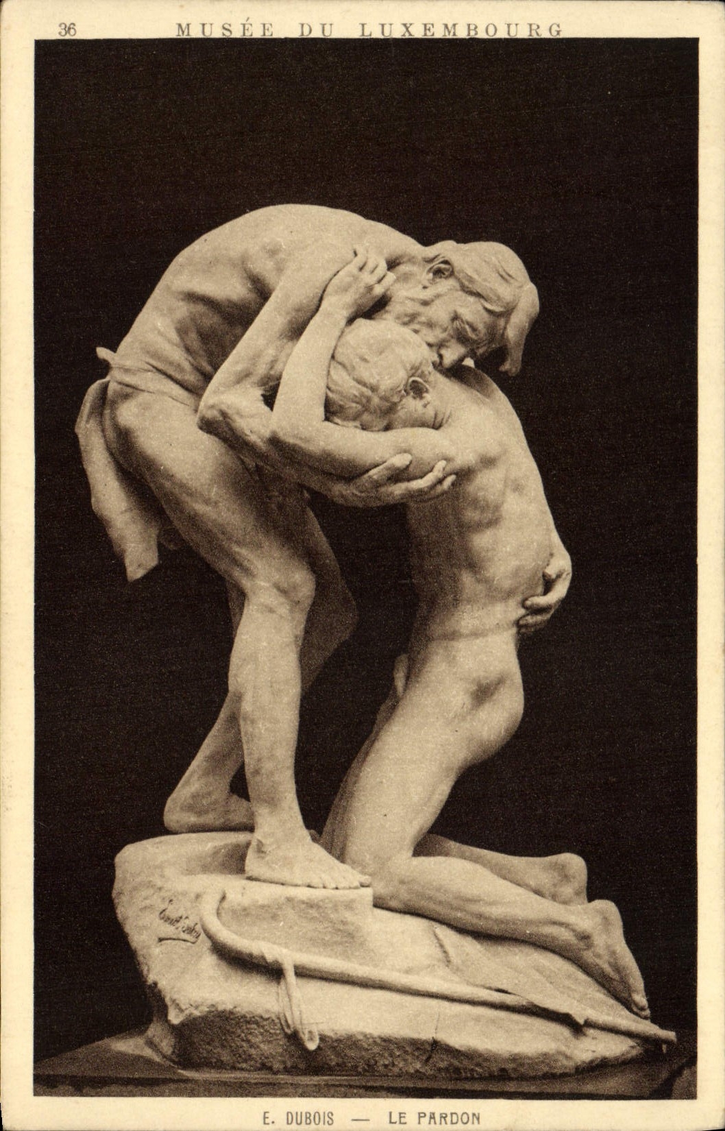 Museum Luxembourg — Skulptur 'Der Verzeihung' von E. Dubois — n°36