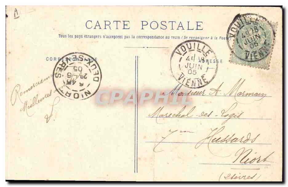 CPA Folklore Les Sables d'Olonne La petite marchande de sardines  — Verso