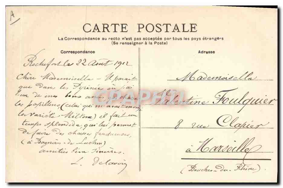 CPA Folklore Les Sables d'Olonne Une Sablaise qui n'a pas peur  — Verso