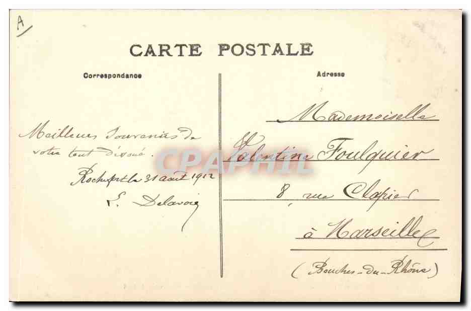 CPA Folklore Les Sables d'Olonne  — Verso