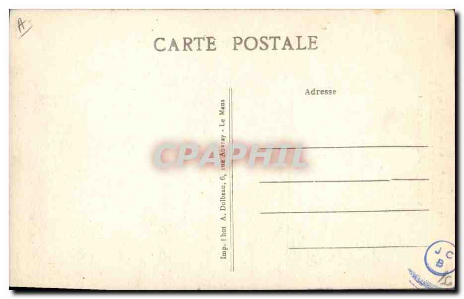 CPA Folklore Les amoureux Sarthois  — Verso