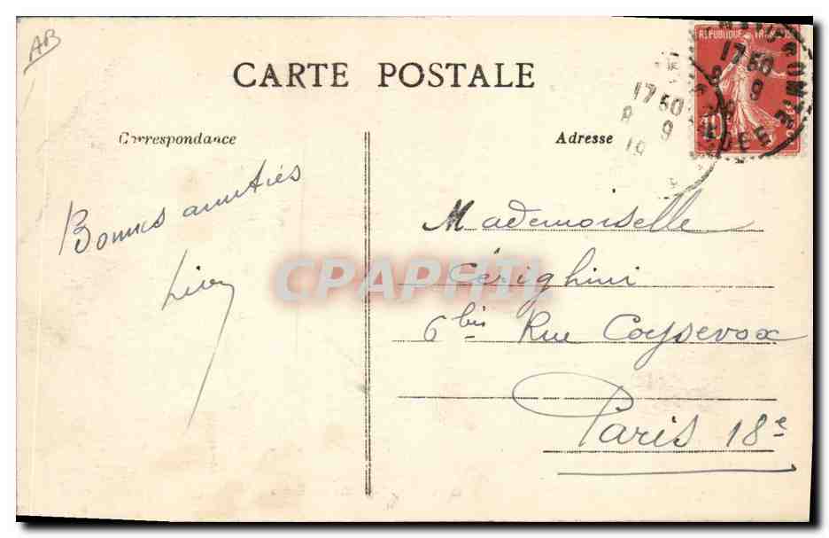 CPA Folklore Vendee Coiffes anciennes  — Verso