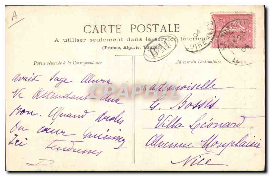 CPA Folklore Les Sables d'Olonne  — Verso