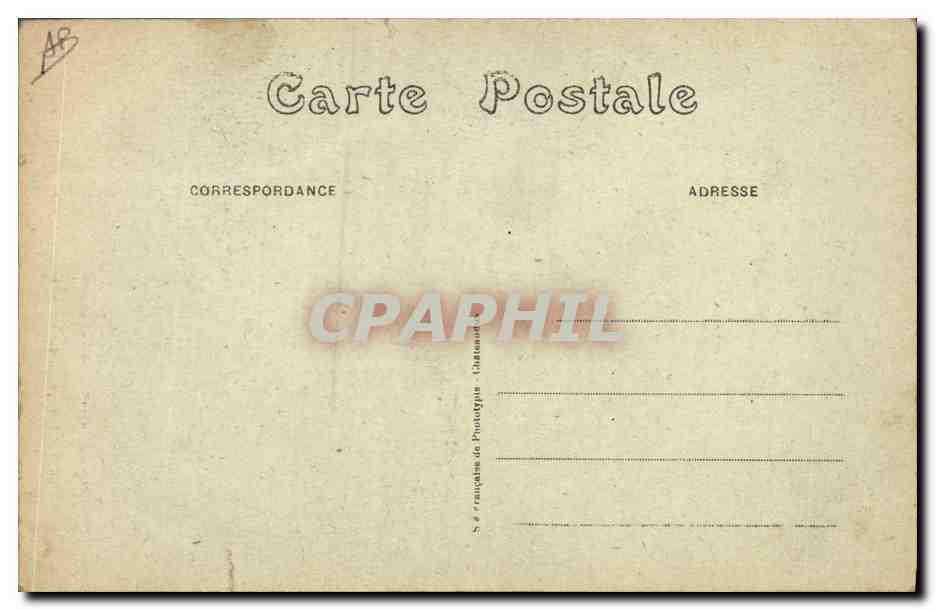 CPA Folklore La Sarthoise Le quatre heures de maitresse Queru  — Verso