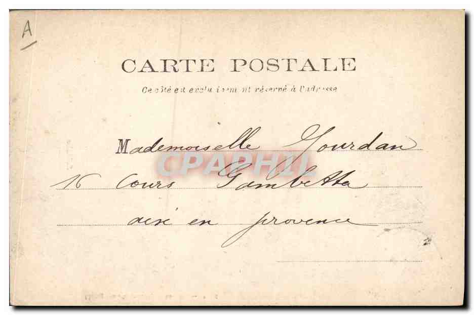 CPA Folklore Sablaise  — Verso