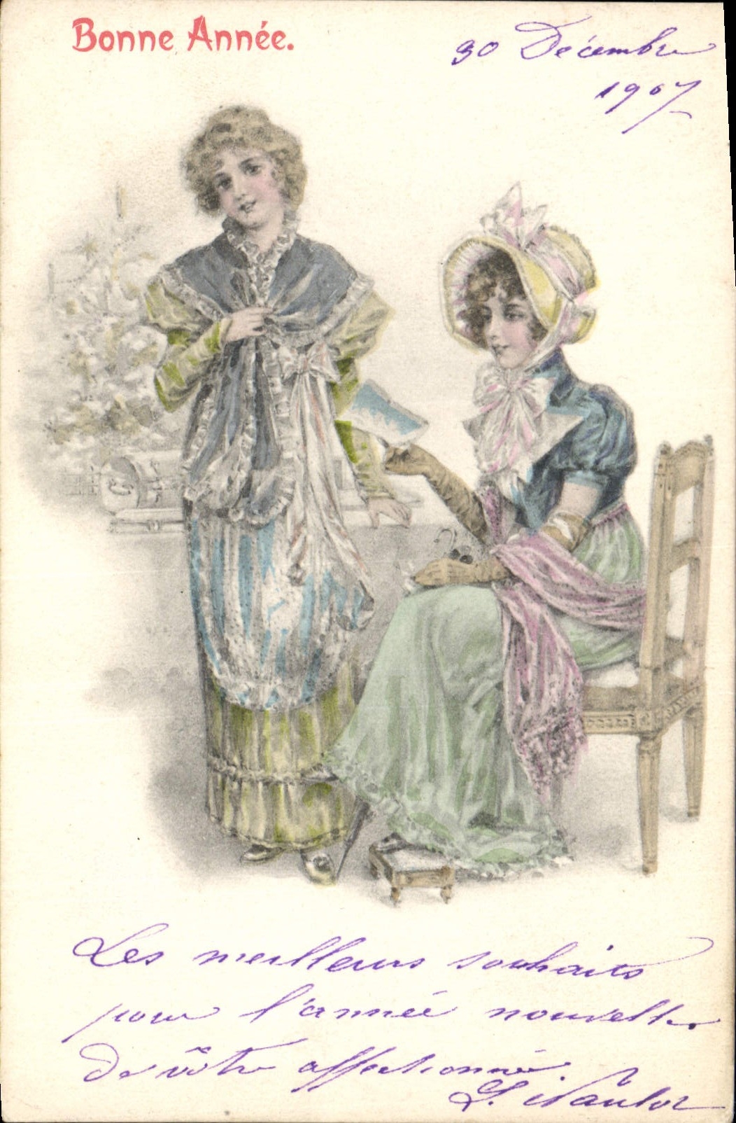 CPA Fantaisie Illustrateur Femmes 