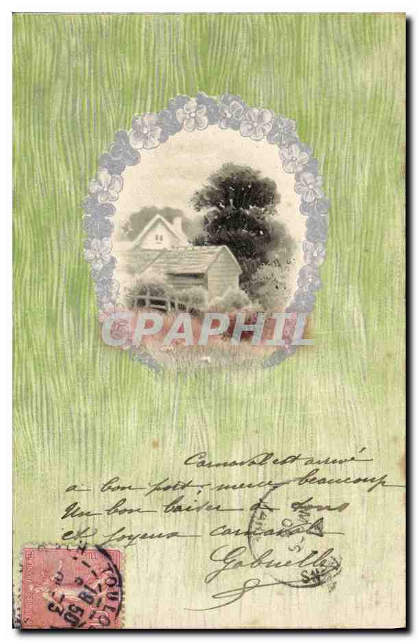 CPA Fantaisie Illustrateur Maison 